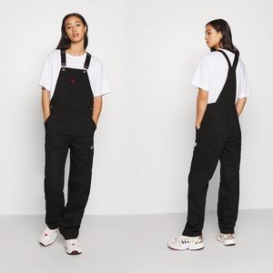 š Adidas Dungarees Black Denim Jean Overalls